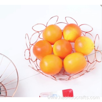 Flower fruit iron net basket